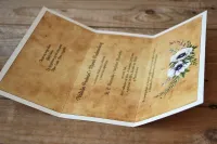 Rustykalne Zaproszenia Ślubne Białe Zawilce | Styl Boho