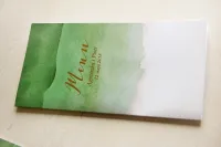 Eleganckie Menu Weselne Złocone | Delfina nr 4 | Zamów