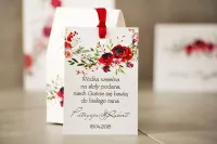 Zawieszki na Wódkę Weselną z Motywem Róż | Pistacjowe 18