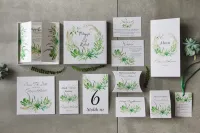 Zielone Zaproszenia Ślubne w Pudełku | Pistacjowe nr 20