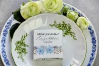 Czekoladki Ślubne Boho z Sukulentem | Podziękowania dla Gości
