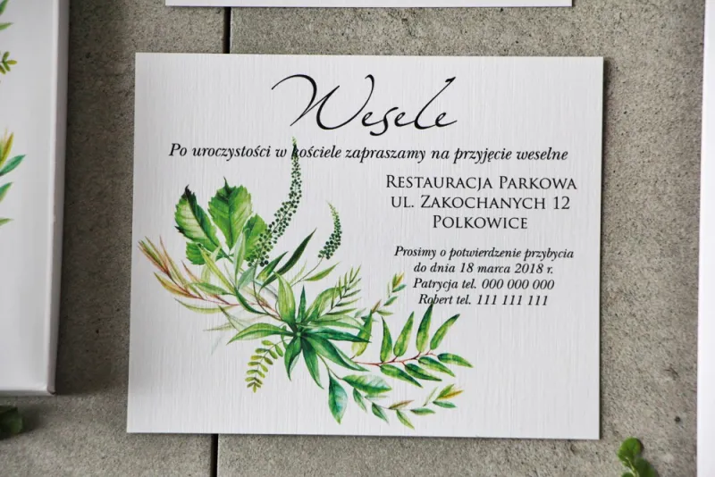 Einladungskarte 120 x 98 mm Hochzeitsgeschenke Hochzeit - Pistazie Nr. 20 - Grün, Feldgras.