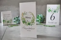 Botaniczne Menu Weselne na Stół | Kolekcja Pistacjowe nr 20