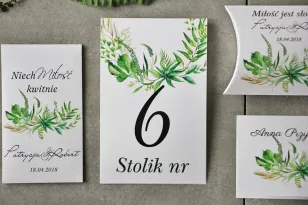 Tischnummern, Hochzeitstisch, Hochzeit - Pistazie Nr. 20 - Intensiv grünes Feldgras, grüner