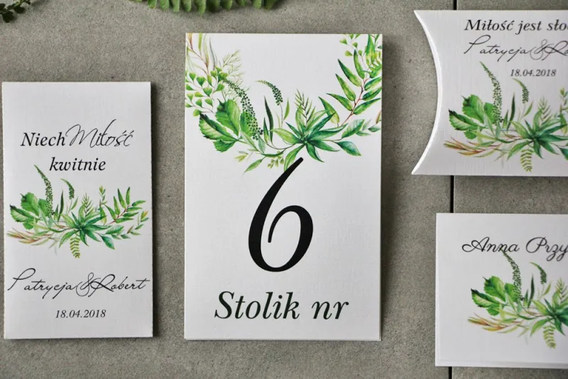 Numery stolików, stół weselny, Ślub - Pistacjowe nr 20 - Intensywnie zielona polna trawa, greenery Numery stolików, stół weselny, Ślub - Pistacjowe nr 20 - Intensywnie zielona polna trawa, greenery