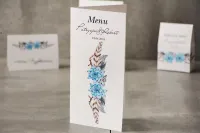 Menu Weselne Boho Sukulenty | Personalizowane | Pistacjowe nr 21