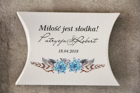 svadobné poďakovania pre hostí boho