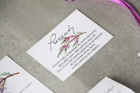 Bileciki do Zaproszeń Ślubnych z Wrzosem | Amelia Wedding
