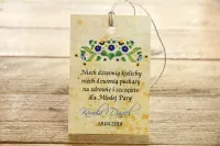 Zawieszki na Wódkę Weselną Folk | Kaszubskie Wzory | Zamów