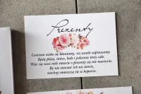 Bileciki do Zaproszeń Ślubnych Kwiatowe | Pistacjowe nr 23