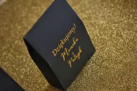 Złocone Pudełeczka Podziękowania dla Gości | Glamour nr 1