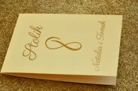 Złocone Numerki na Stół Weselny Glamour | Zamów Online