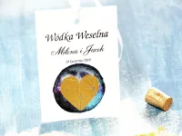 Złocone Zawieszki na Alkohol Weselny | Księżycowa Noc nr 3