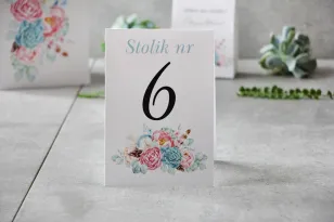 Tischnummern, Hochzeitstisch, Hochzeit - Pistazie Nr. 24 - Pastellkomposition im Boho-Stil
