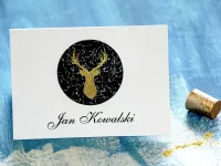 Złocone Bileciki do Zaproszeń | Wkładki | Księżycowa Noc nr 6