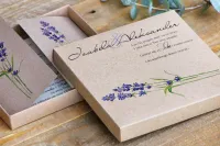 Zaproszenia Ślubne w Pudełku z Lawendą | Styl Boho | Projekt GRATIS