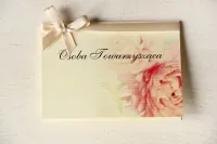 Winietki Ślubne z Piwoniami Róż | Personalizacja | Magnet nr 3