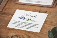Bilecik do Zaproszeń z Lawendą | Wkładka RSVP | Amelia-Wedding