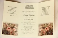 Jesienne Zaproszenia Ślubne z Tasiemką | Magnet nr 5