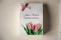Pudełeczka Podziękowania dla Gości Tulipan | Amelia-Wedding.pl