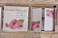 Eko Zaproszenia Ślubne w Pudełku z Piwonią | Amelia-Wedding