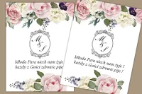 Etykiety na Wódkę Weselną Kwiatowe Sorento | Personalizacja