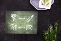 Bilecik do zaproszeń ślubnych Orini nr 3 | Srebrzony