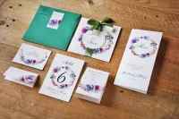 Zaproszenia Ślubne Sukulenty Akwarele | Zamów z Projektem GRATIS