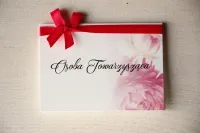 Winietki Ślubne Piwonie Różowe na Stół | Magnet nr 16