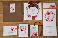 Jesienne Zaproszenia Ślubne Dalia Akwarele | Amelia-Wedding