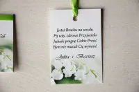 Zawieszki na Wódkę Weselną z Konwaliami | Magnet nr 11