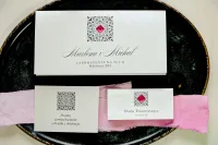 Eleganckie Zaproszenia Ślubne Srebrne z Cyrkonią | Zamów