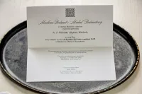 Srebrne Zaproszenia Ślubne Glamour z Cyrkonią | Brenet nr 3