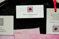 Srebrne winietki ślubne z cyrkonią amarant | Brenet nr 2