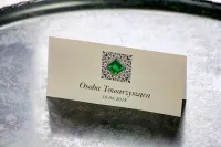 Winietki ślubne z kryształkiem Brenet | Personalizowane