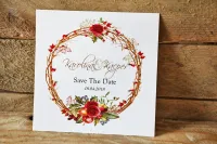 Zimowe Save the Date Świąteczne | Akwarele nr 3 | Amelia-Wedding