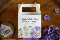 Pudełko na Ciasto z Hortensją | Personalizowane | Rozalia nr 1