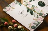 Menu Weselne Kwiatowe Dalie i Róże | Indygo nr 5 | Zamów