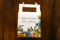 Pudełka na Ciasto Weselne Żółte Kwiaty | Podziękowania Indygo 4