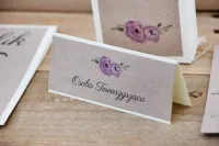 Winietki Fioletowe Róże Eko Personalizowane | Margaret nr 4