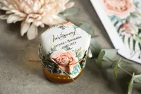 Miodziki na wesele z piwonią - Podziękowania Flores nr 4