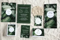 Zaproszenia Ślubne Botaniczne Liście Bananowca | Amelia-Wedding