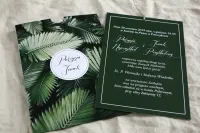 Zaproszenia Ślubne Botaniczne Liście Bananowca | Amelia-Wedding