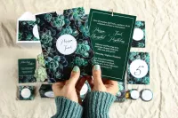Zaproszenia Ślubne Boho z Sukulentami w Etui | Botanik nr 3