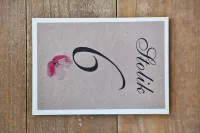 Numery na Stół Weselny Różowe Maki | Amelia-Wedding.pl