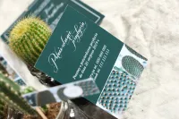 Bileciki do Zaproszeń z Kaktusem | Wkładki Botaniczne nr 4