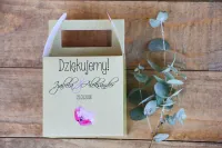 Pudełka na Ciasto Weselne z Makiem | Personalizacja | Margaret