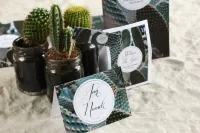 Winietki Ślubne Kaktusy | Botaniczne | Zamów z Projektem