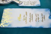 Eleganckie Menu Weselne Złocone | Kamira Nr 3 | Sprawdź!