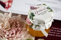 Miodki na Podziękowania dla Gości Weselnych z Piwoniami | 50g